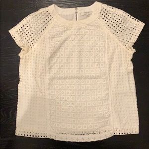 Madewell eyelet hideaway top